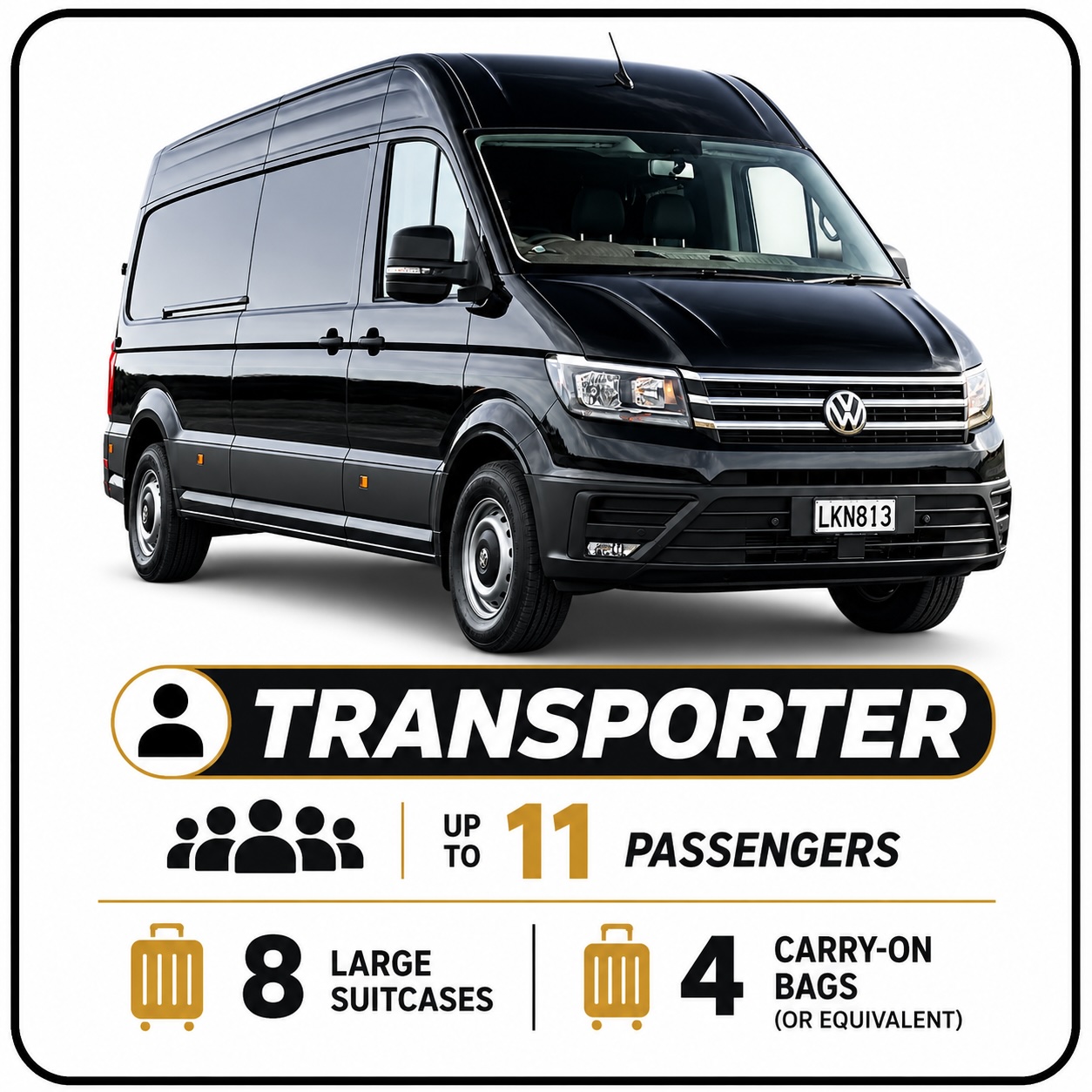 VW CRAFTER MPV (Or Similar). 11 Pax