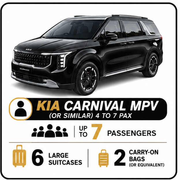 KIA CARNIVAL MPV (Or Similar) 4 to 7 Pax