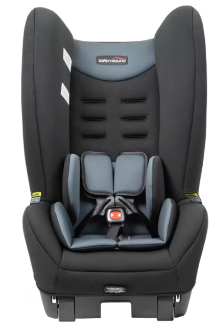 Forward-facing toddler car seat with 5-point harness